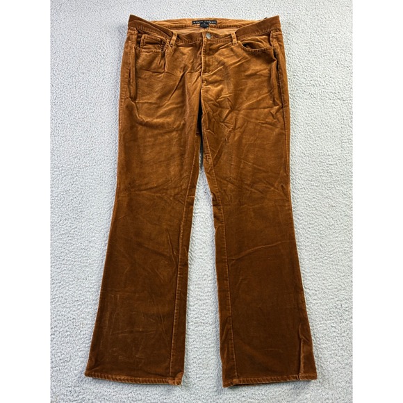 Ralph Lauren Pants - VTG Ralph Lauren Black Label Hong Kong Velour Velvet Boot Flare Pants Womens 10